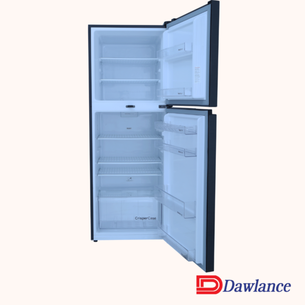 9169WB Chrome Hairline Black Double Door Refrigerator